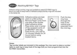 Attaching EZ-Find! tags